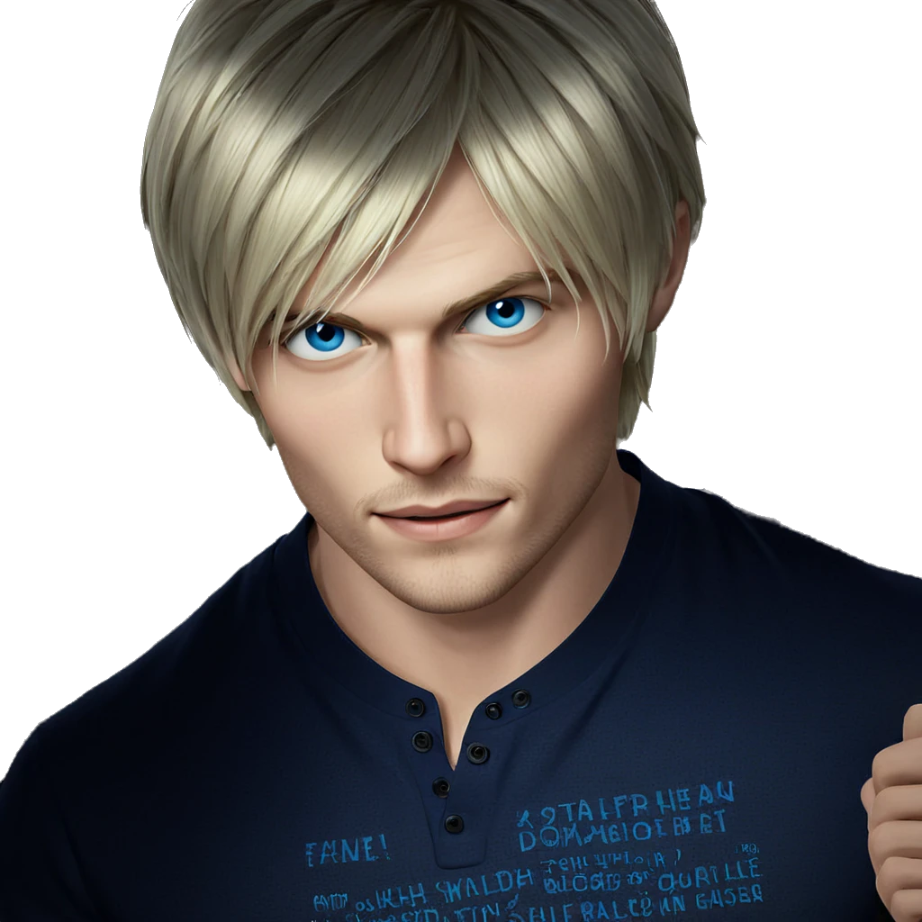 blue eyed blonde boy portrait emoji