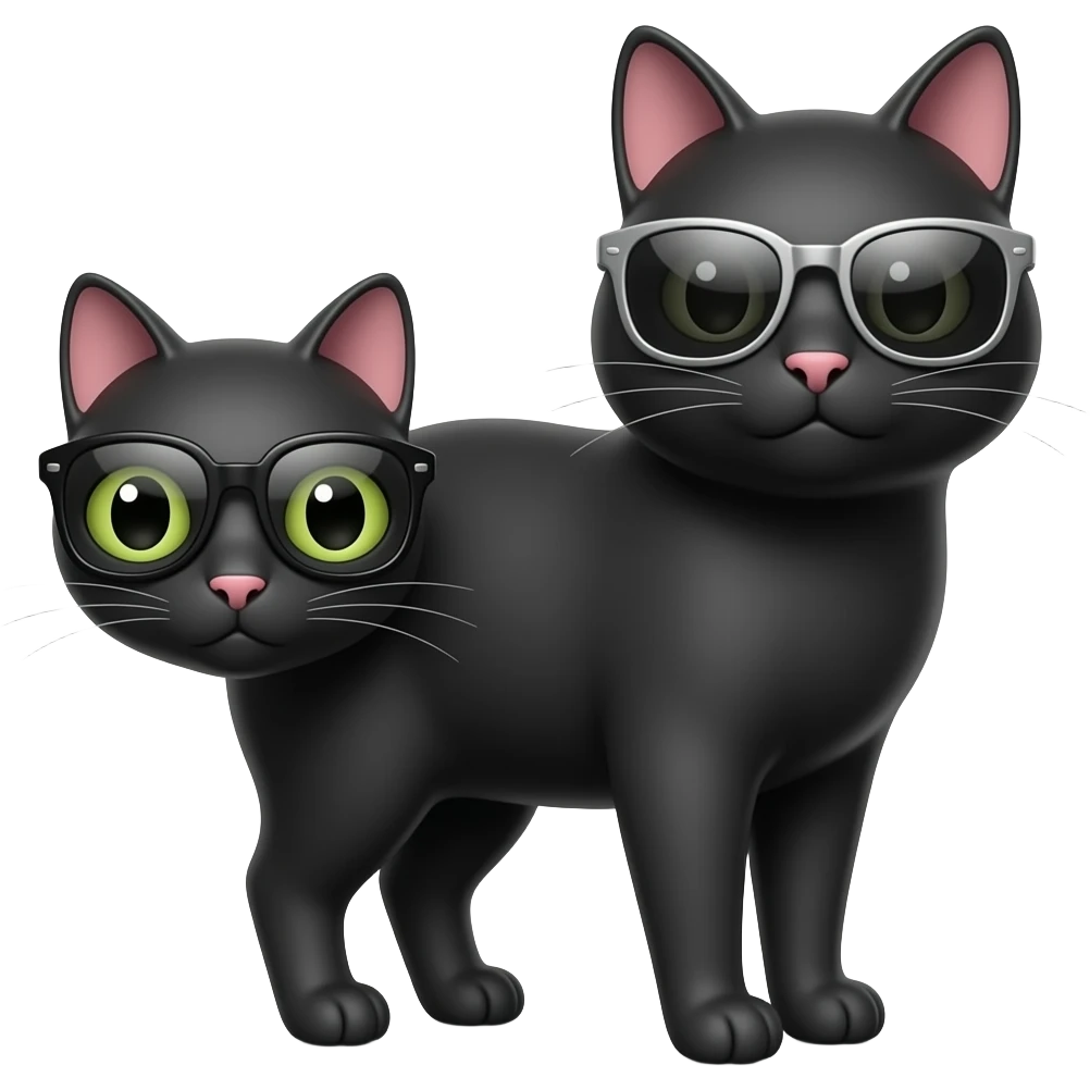 Cat wearing sunglasses emoji
