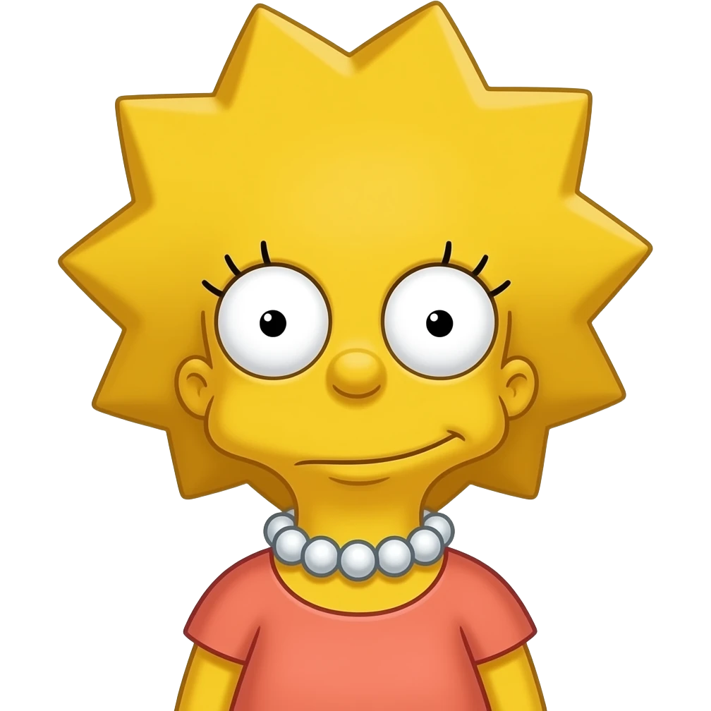The Simpson Show: Lisa Simpson emoji