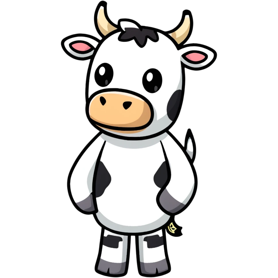 Minecraft cow emoji
