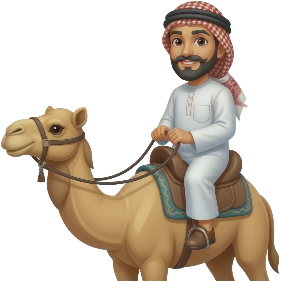 Arab Mustache rides emoji
