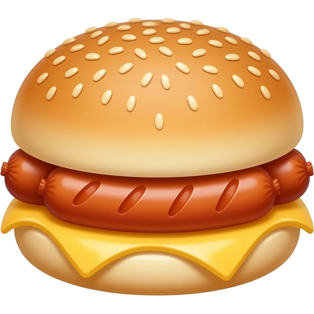 breakfast sausages in buns emoji