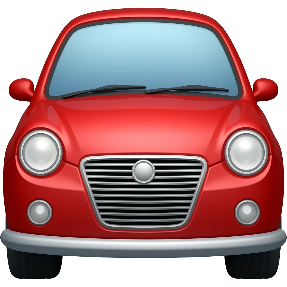 red color car emoji