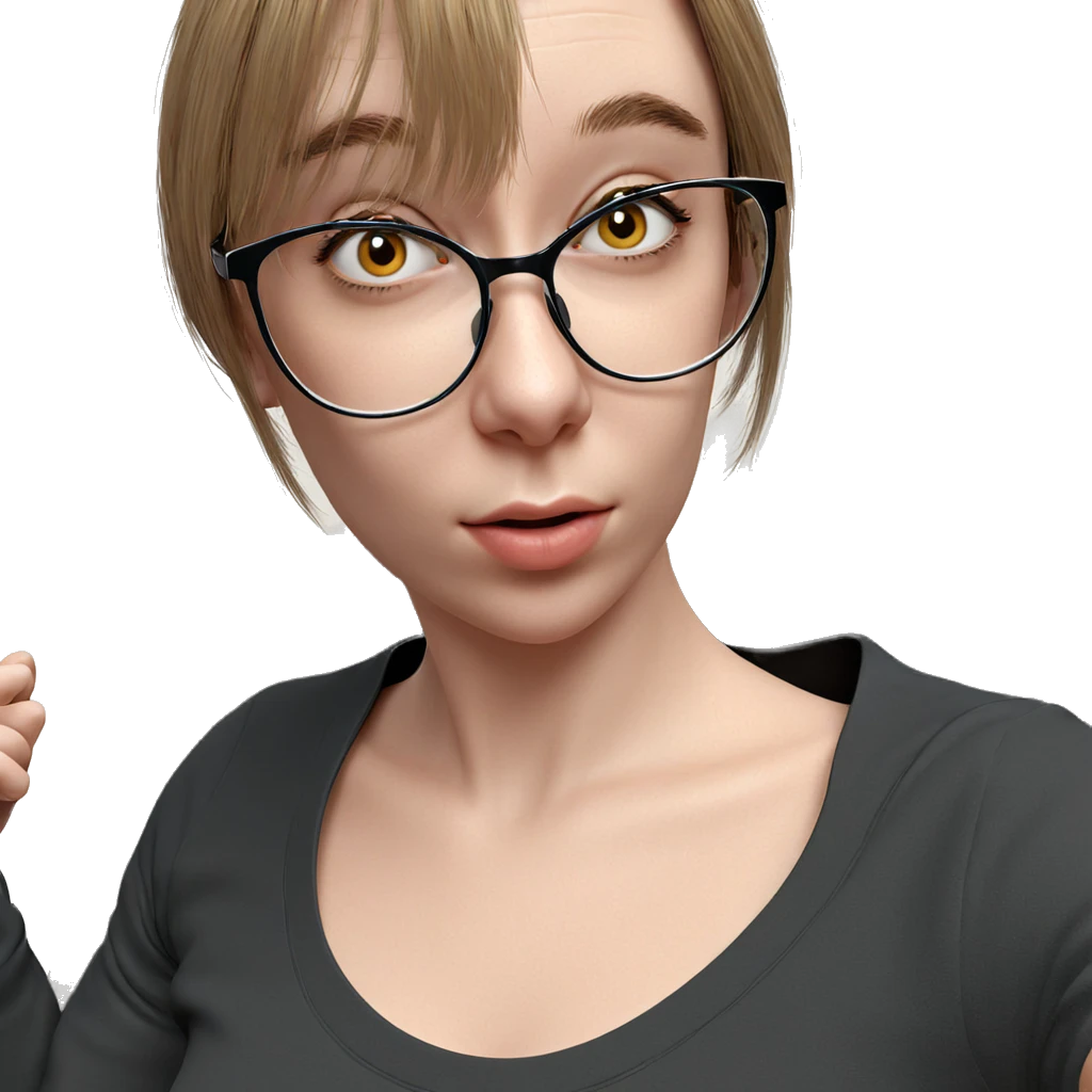 realistic portrait of girl emoji