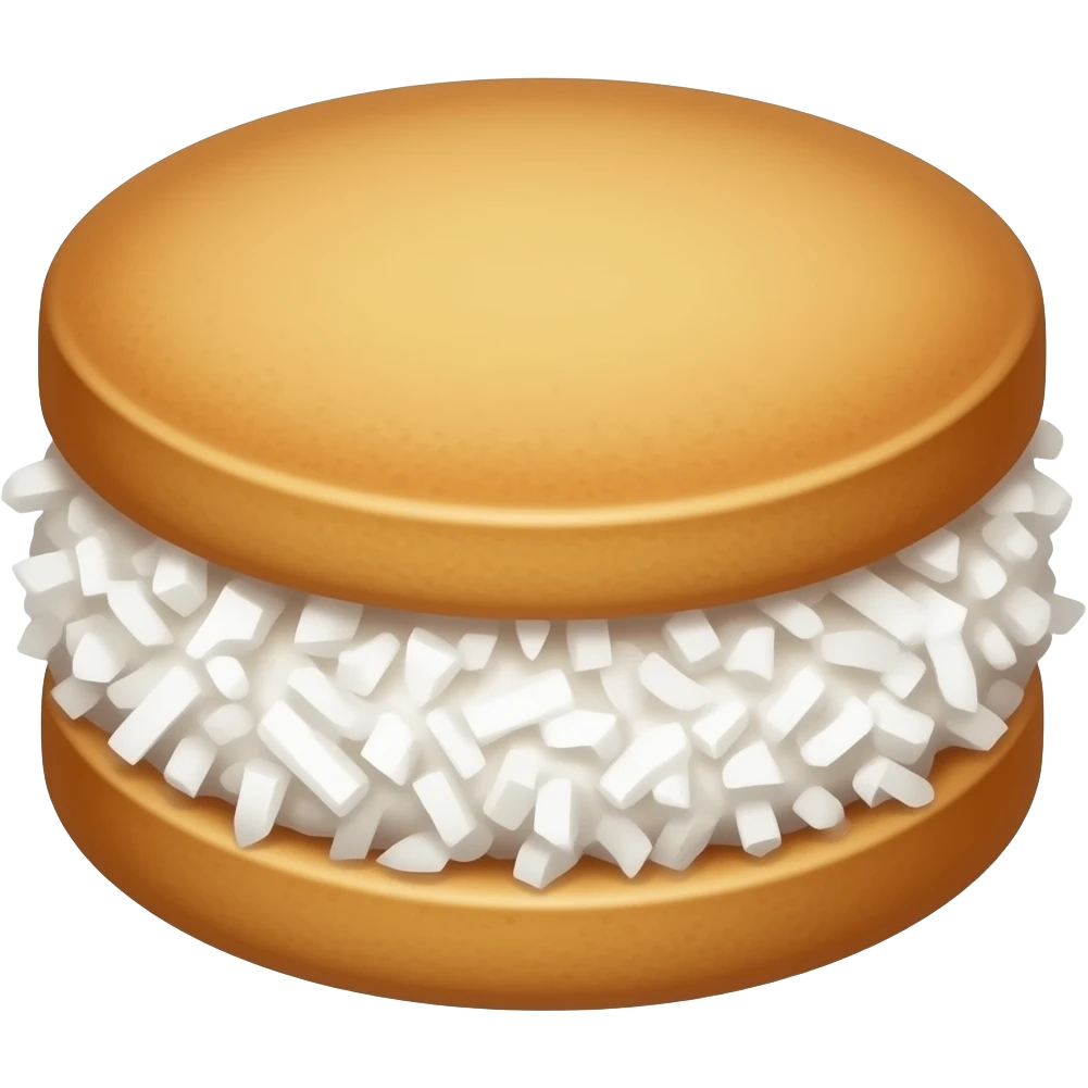 Alfajores de maicena con coco rallado emoji