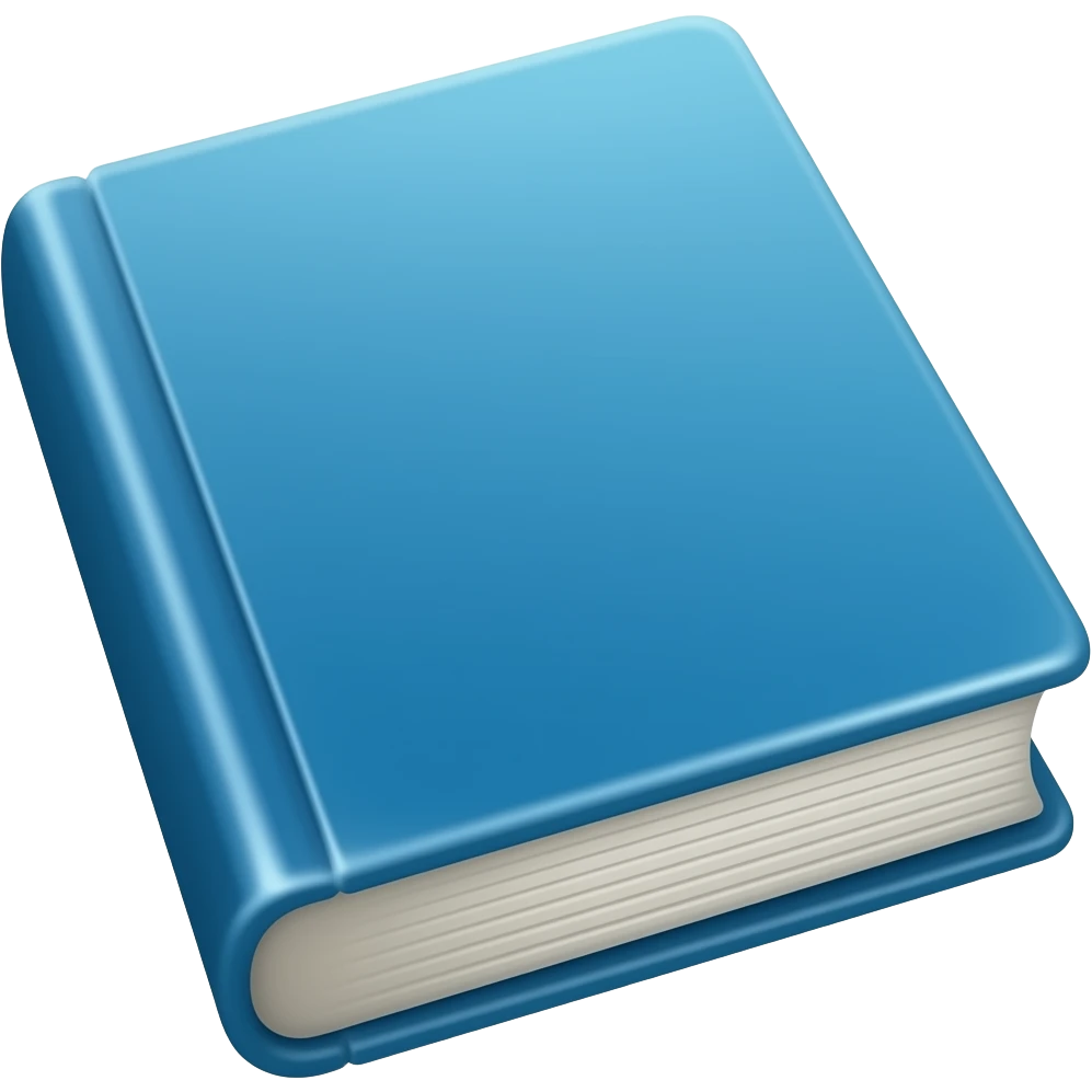 Livro capa azul emoji