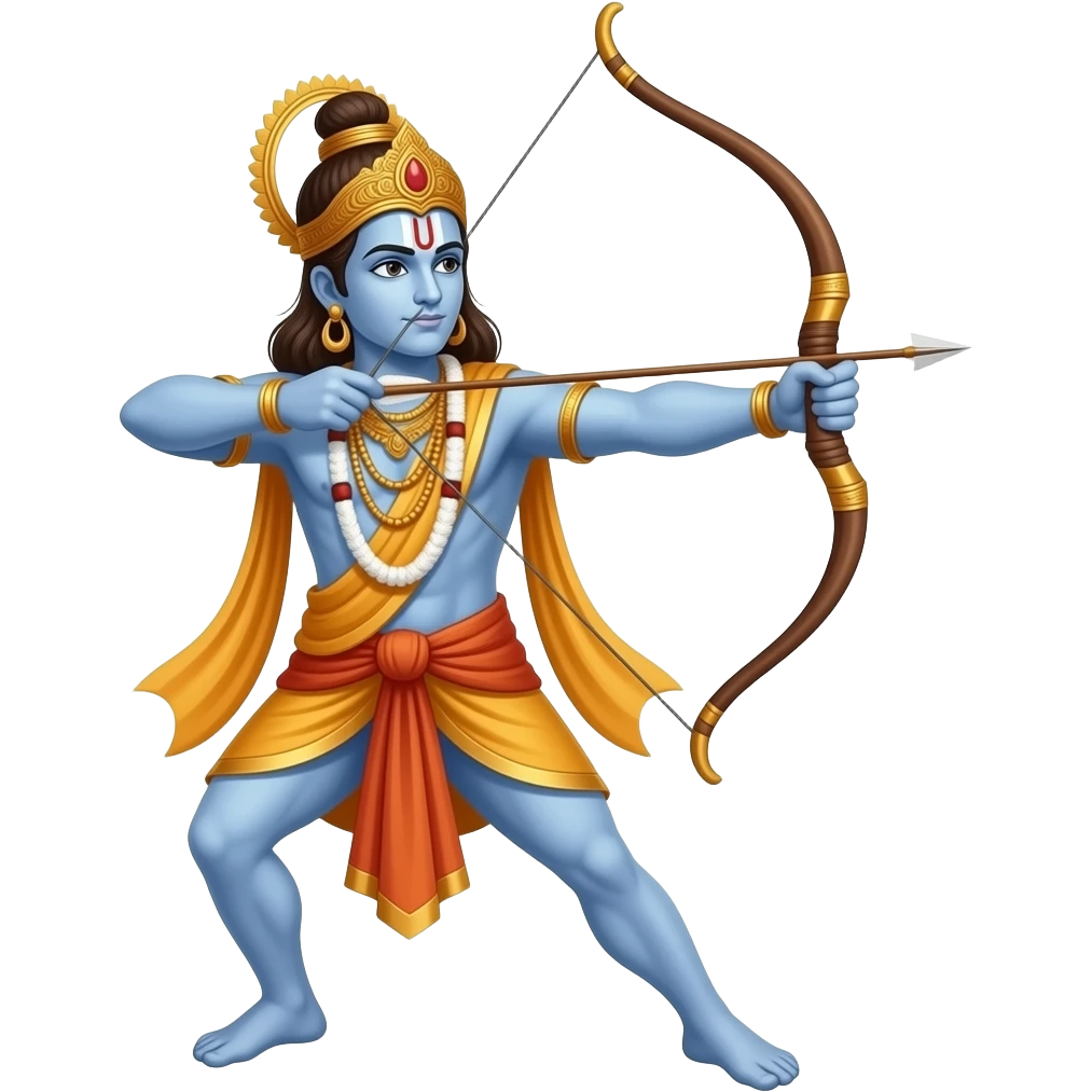 Arrow release style jai shree Ram emoji