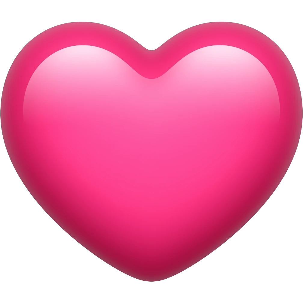 Crie um emoji de coração rosa choque que pareça esse emoji ❤️ emoji
