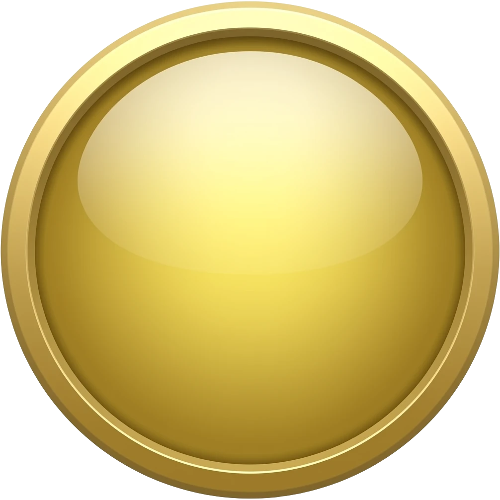 round gold shield emoji