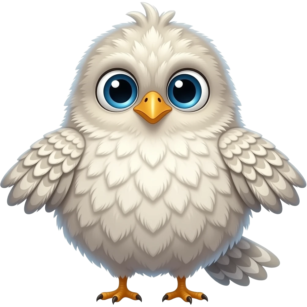 bird with large hairy balls emoji