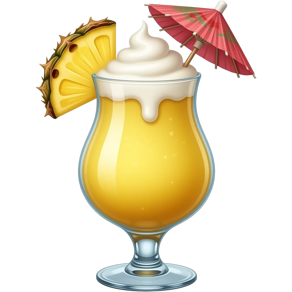 Fancy Pina Colada drink for my oasis server emoji