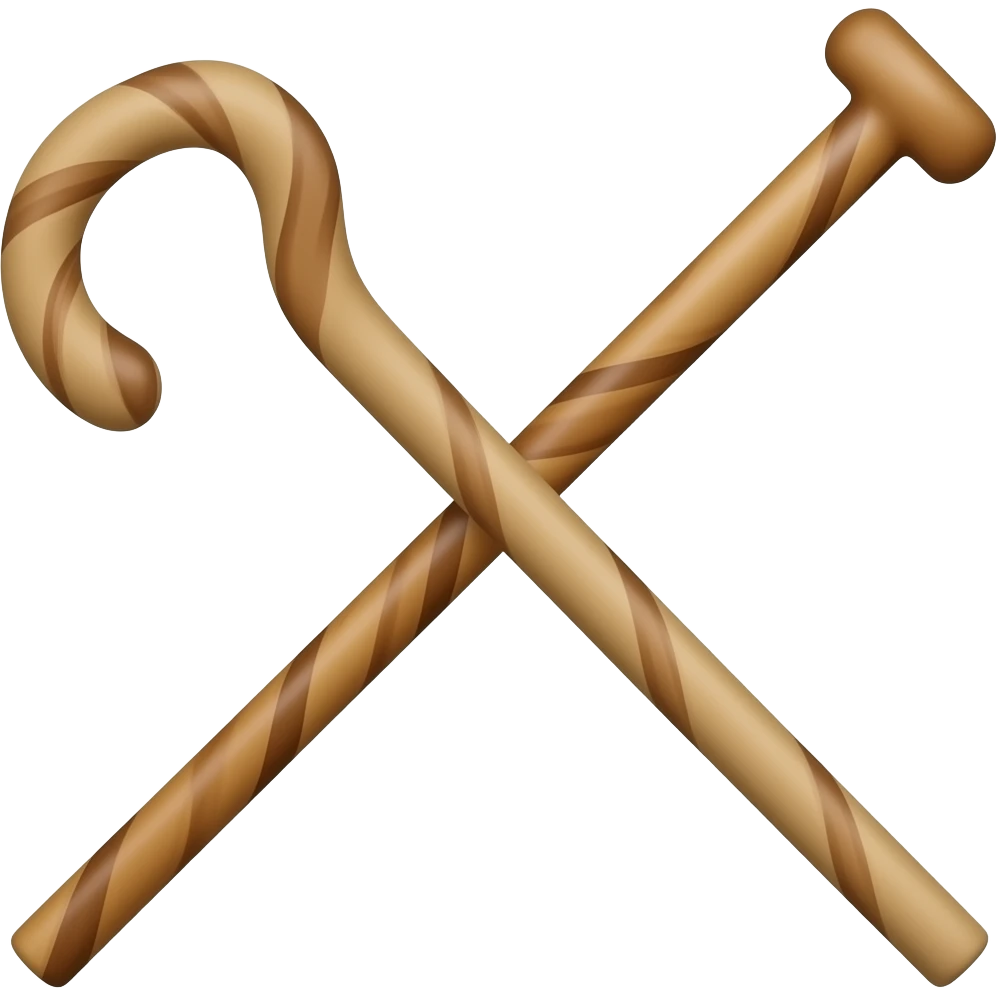 walking stick emoji