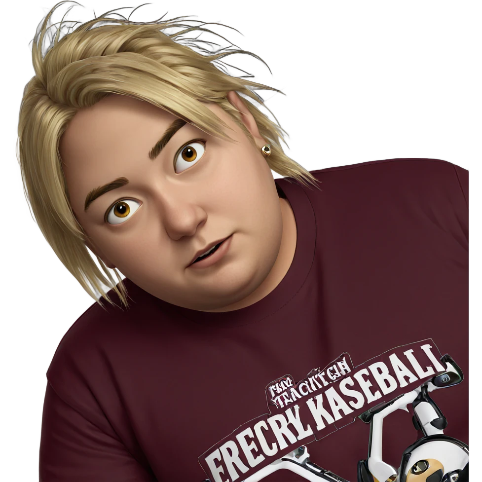 blonde boy with piercings emoji