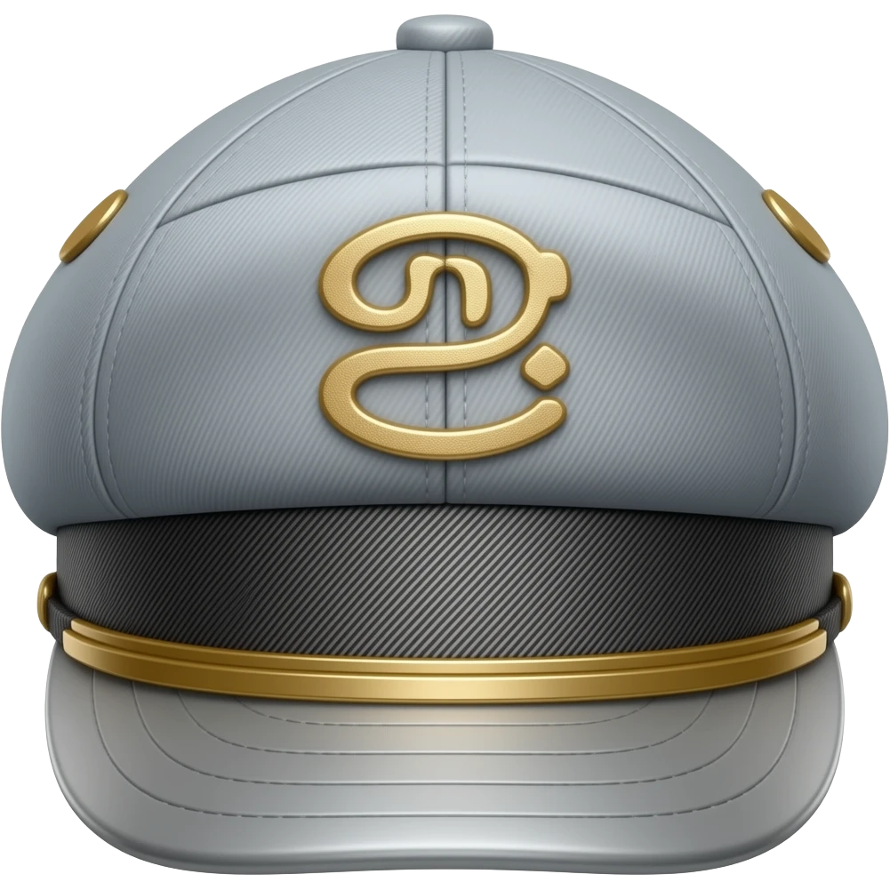 A stylish Brixton fiddler cap hat, separated emoji