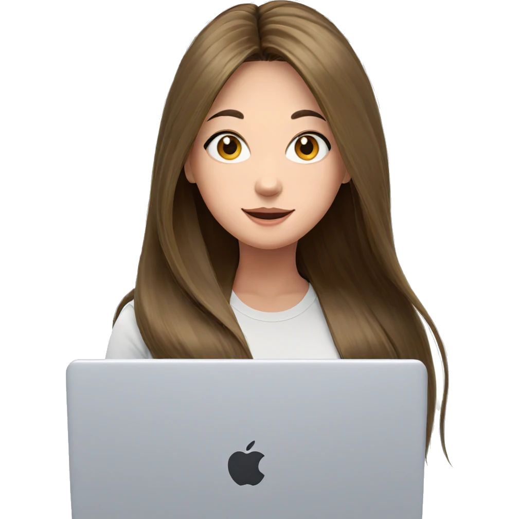smiling girl with laptop emoji