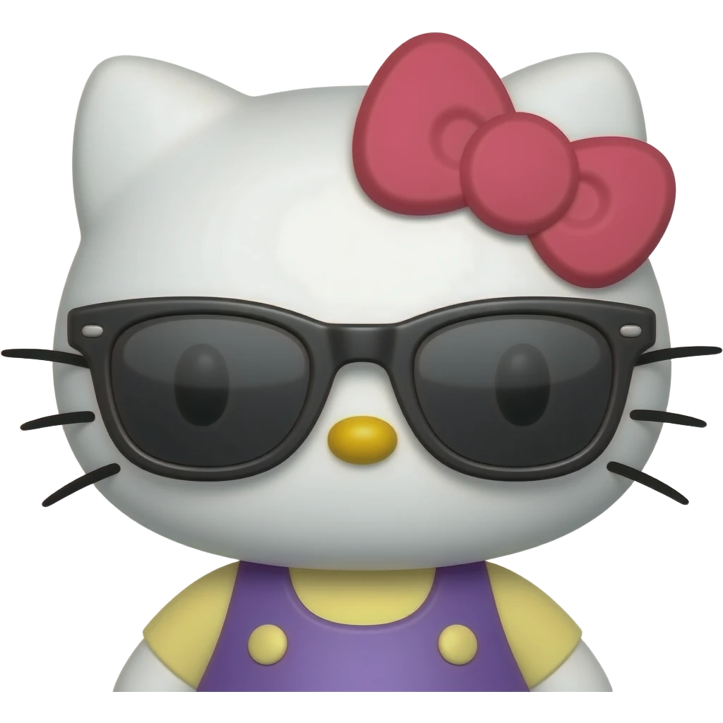 선글라스 낀 헬로키티 emoji
