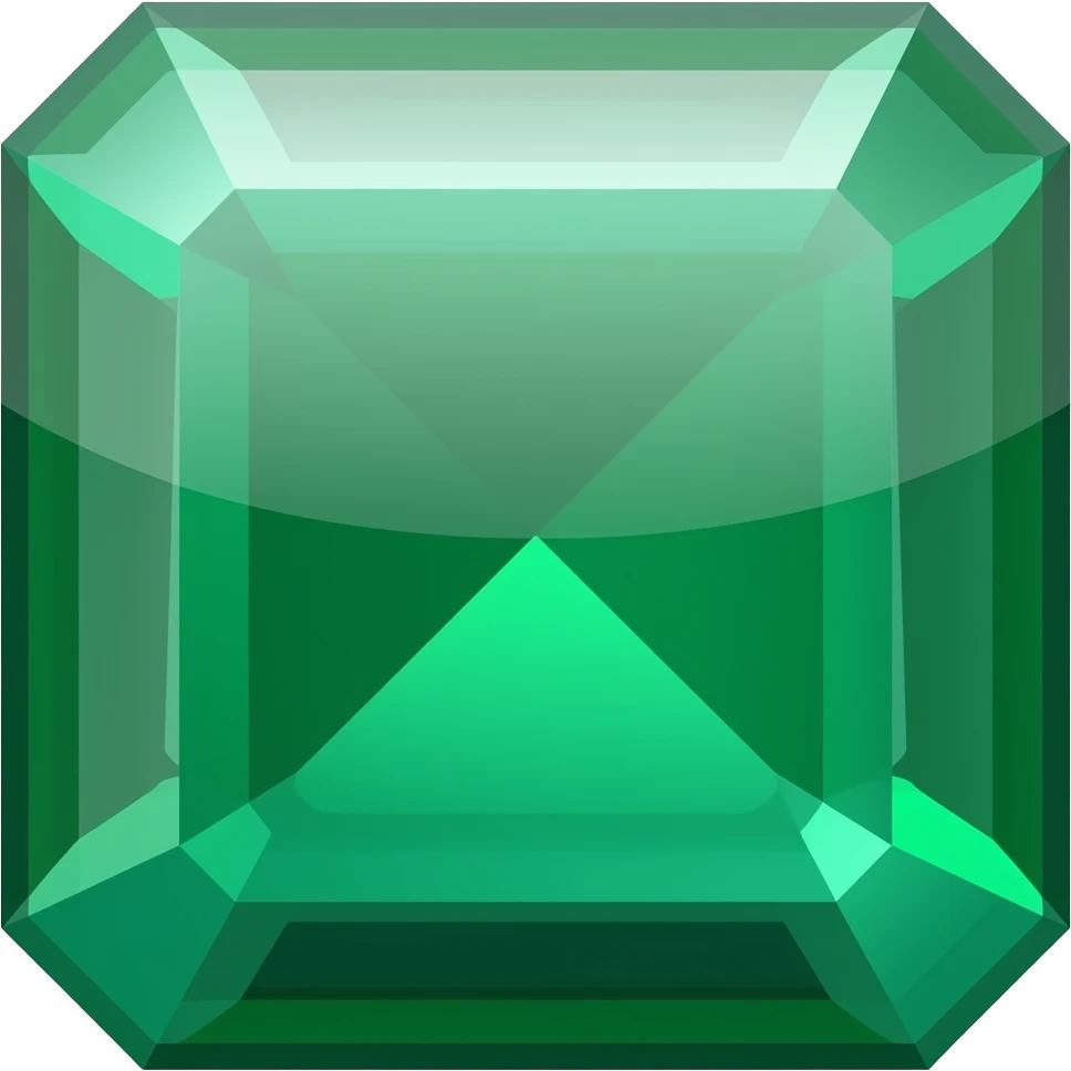 Square emerald emoji