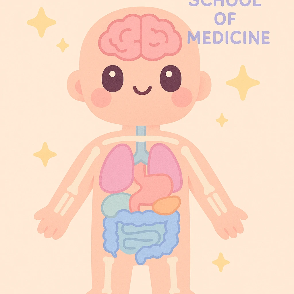human anatomy subject of school of medicine emoji