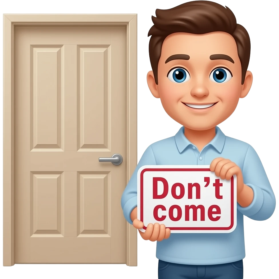 Dont come a knockin... emoji