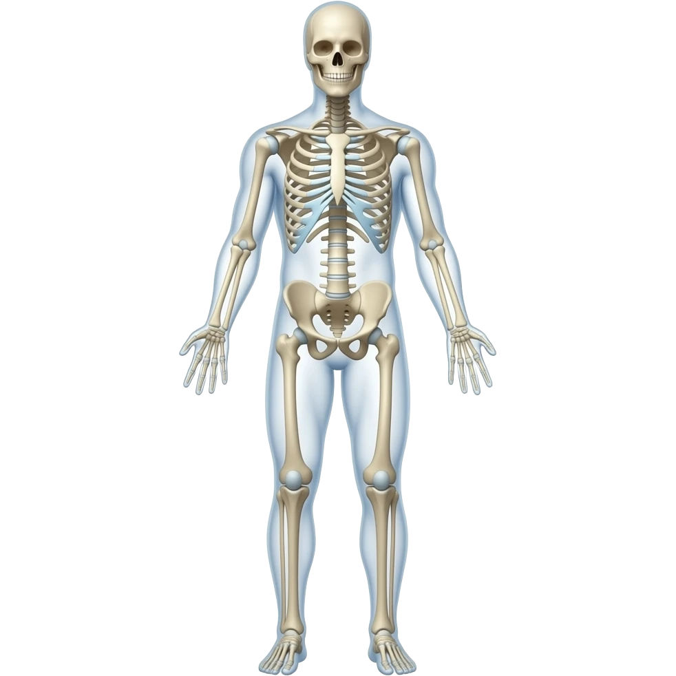 скелет человека в полный рост emoji