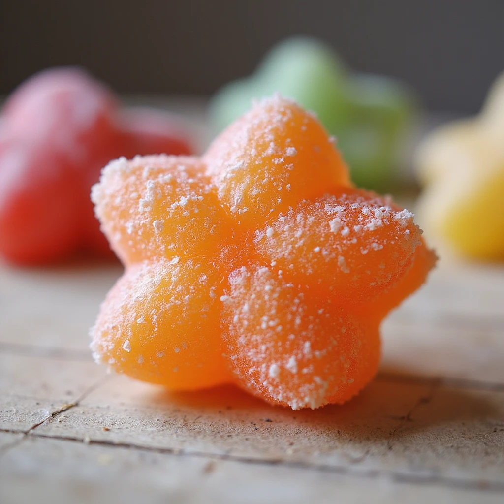 realistic dalgona candy with the star shape from Squid Game emoji