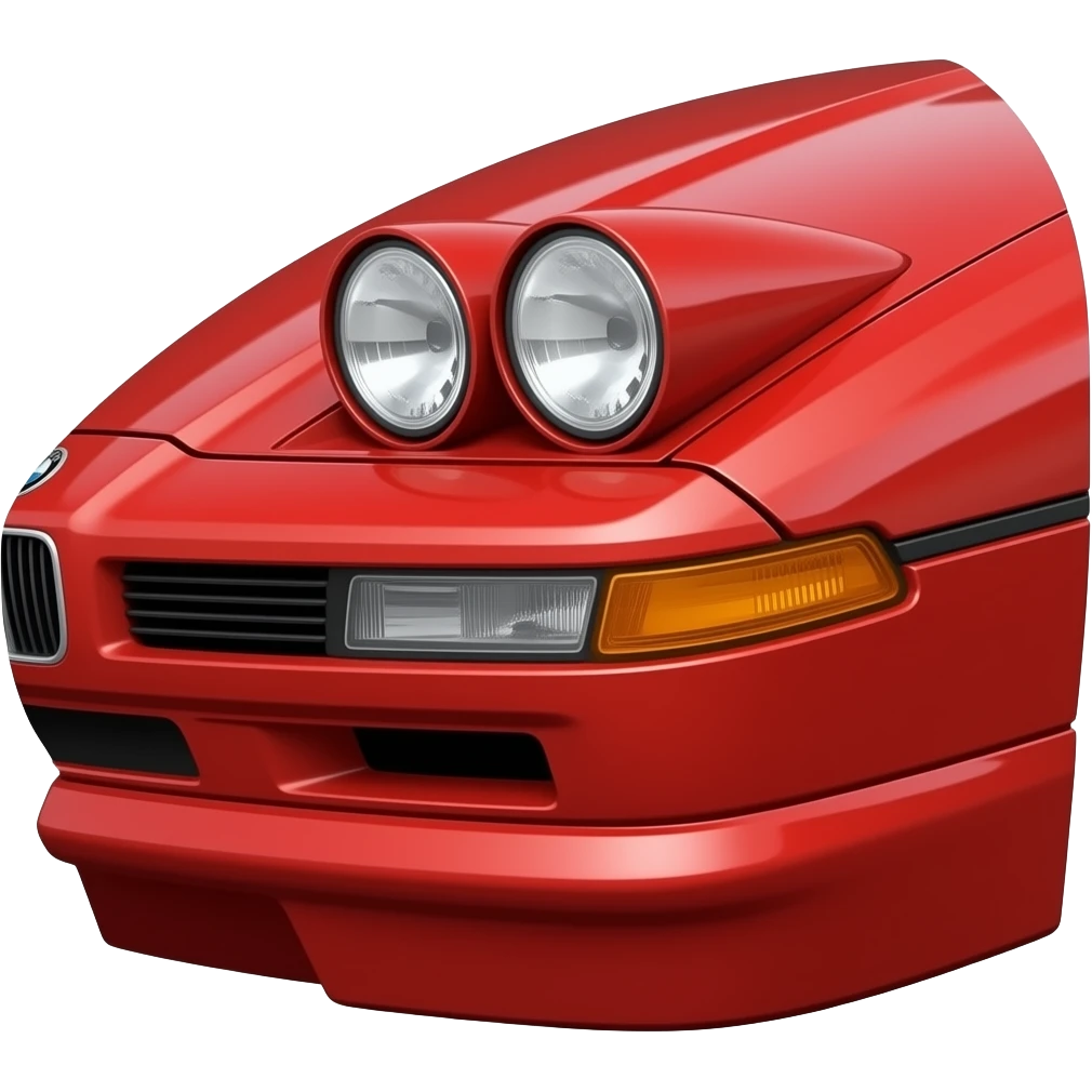 BMW 850csi rot scheinwerfer schräg emoji