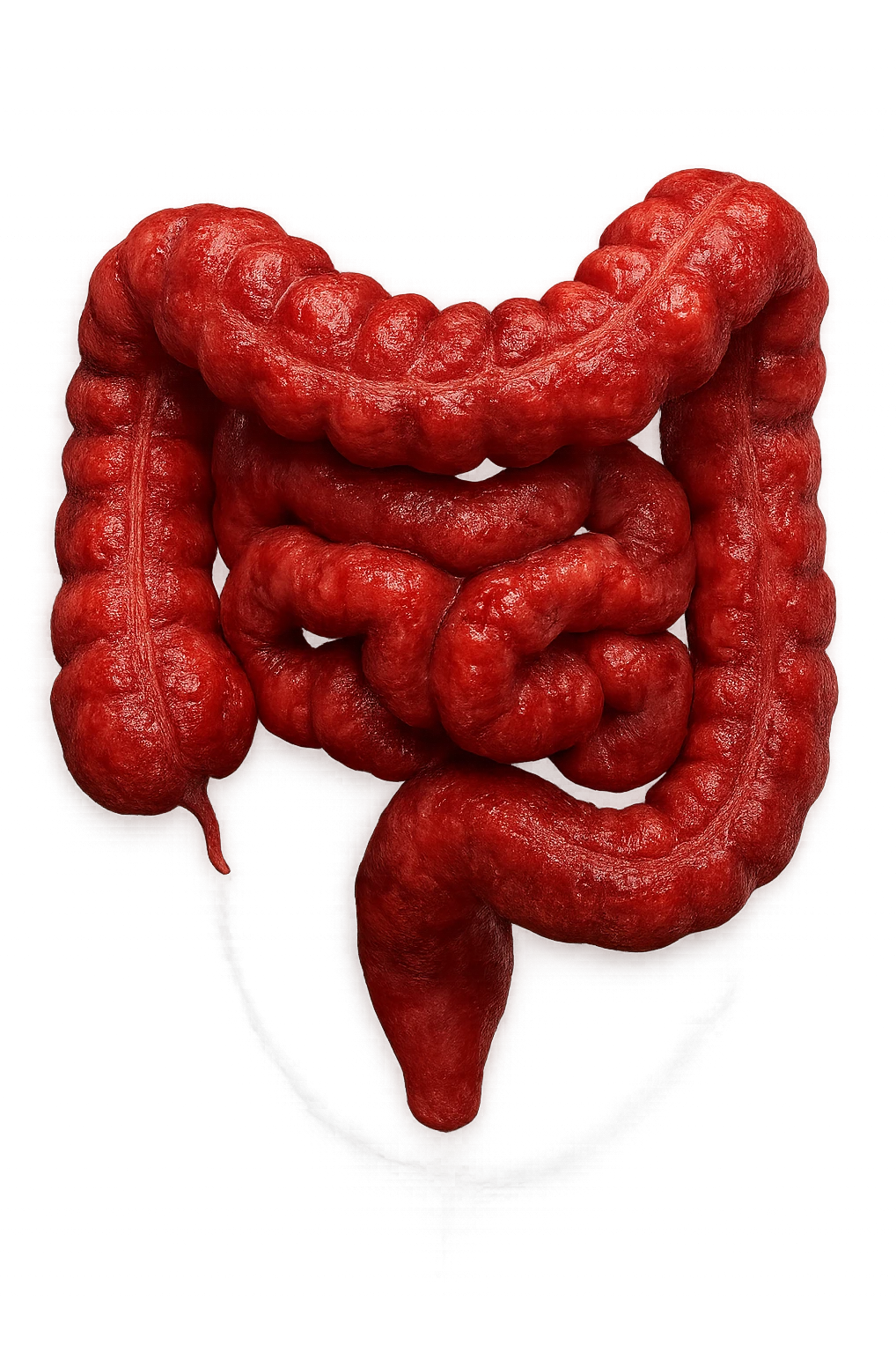 intestino infiammato iperrealistico 4k emoji