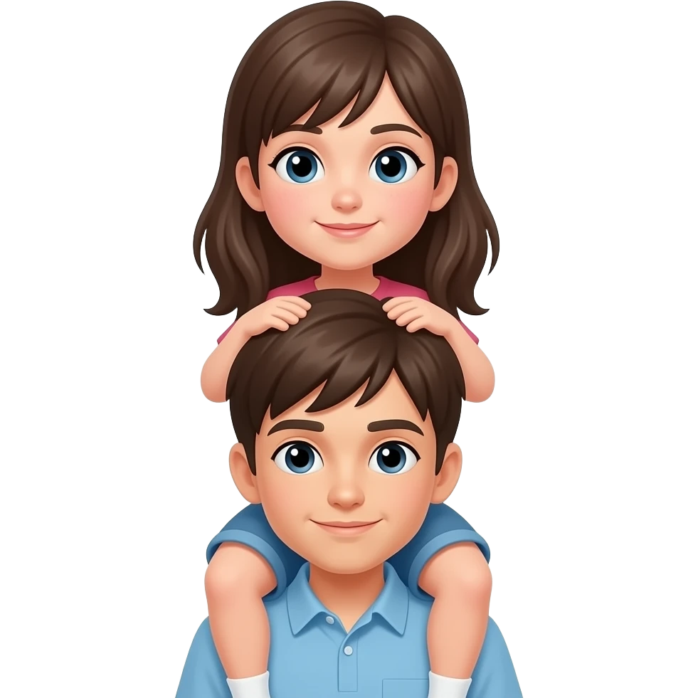 Girl on top of boy emoji