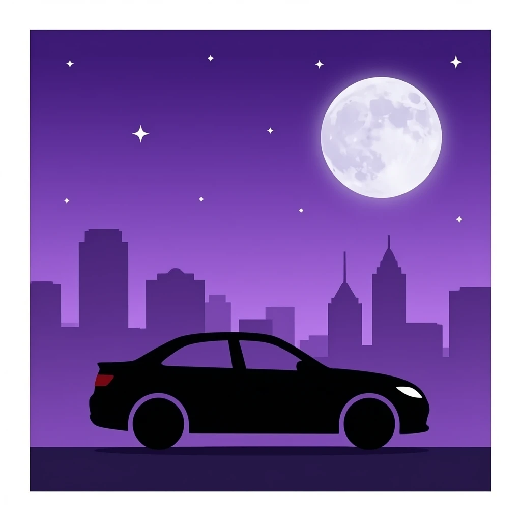 Purple skiline auto back emoji