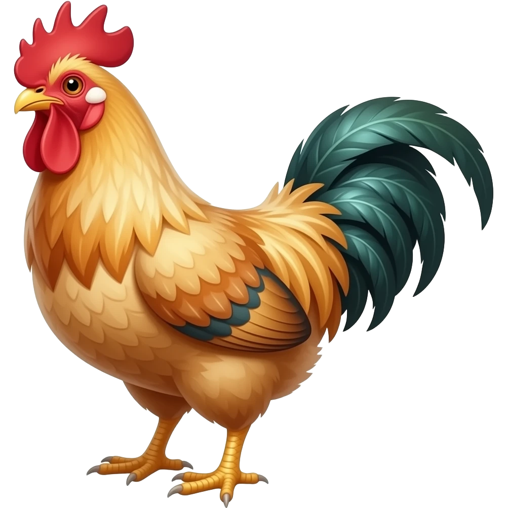 Clucking good crazy chicken emoji