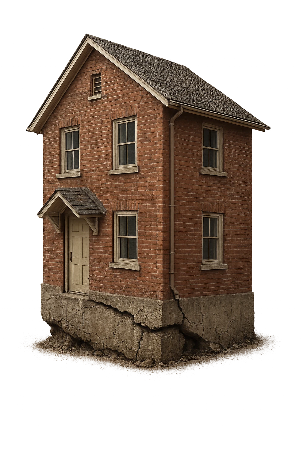 casa con fondamenta instabili realistica emoji