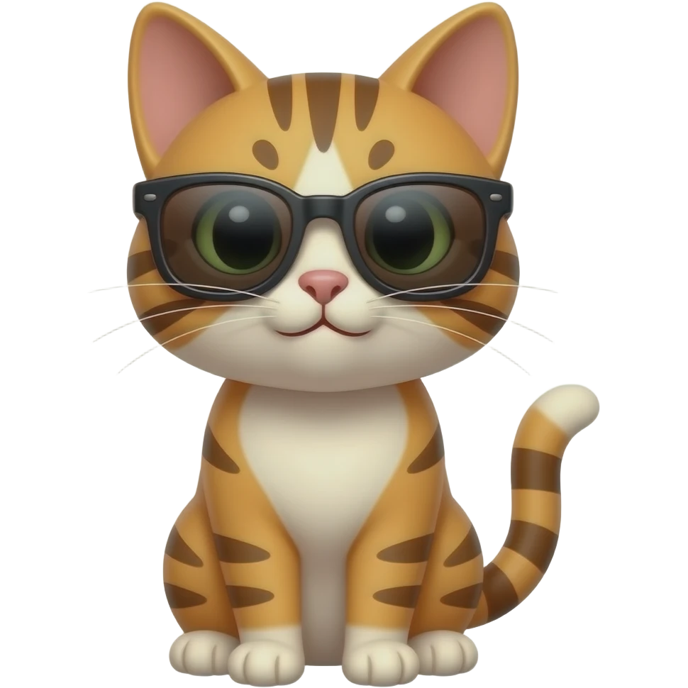 Cat wearing sunglasses emoji
