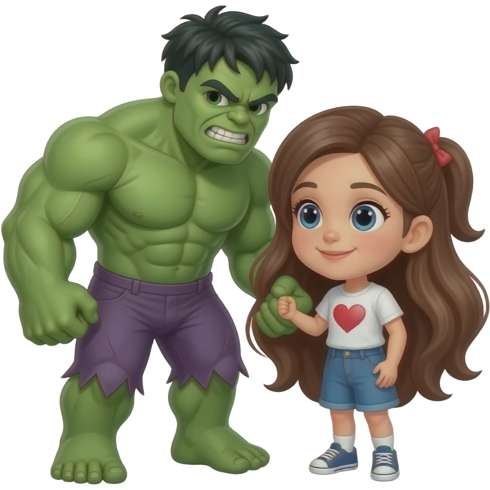 Hulk in love girl emoji