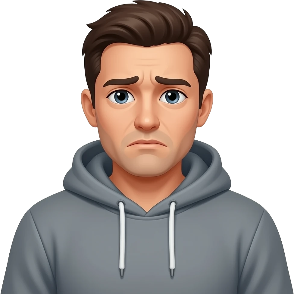 hombre cansado 
cada vez todo se le hace cuesta arriba emoji