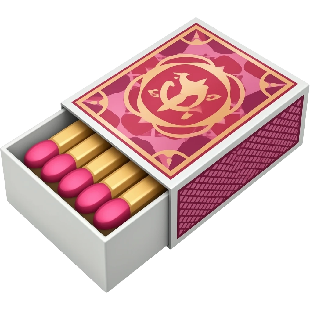 pink match box emoji
