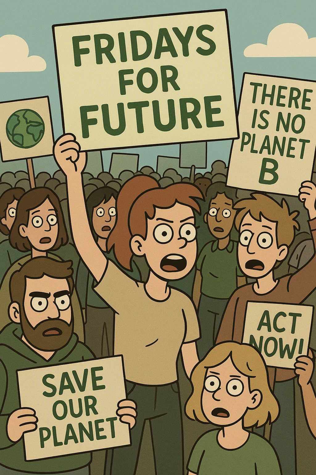  Fridays for Future the people lots of people   emoji