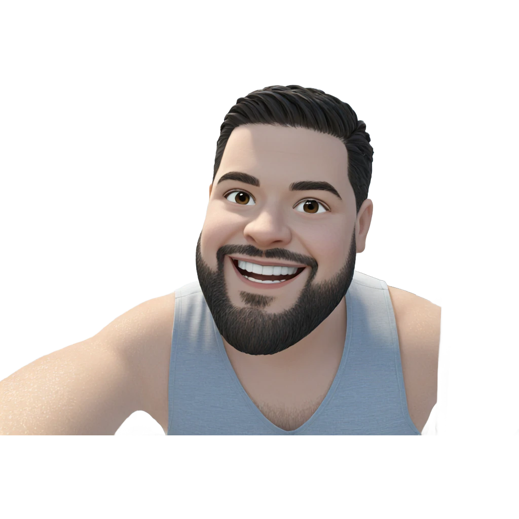 smiling boy by the ocean emoji