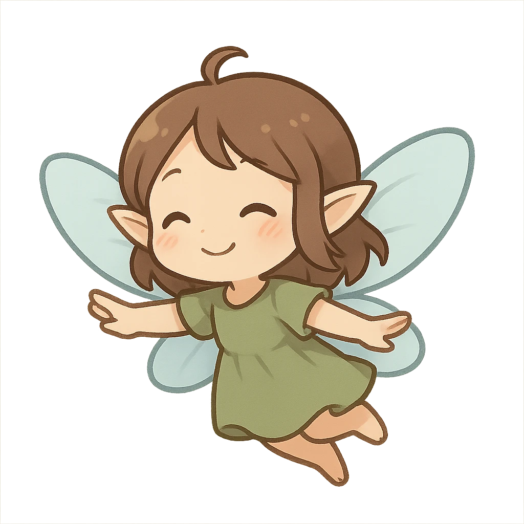 一只飞在天上的小精灵 emoji