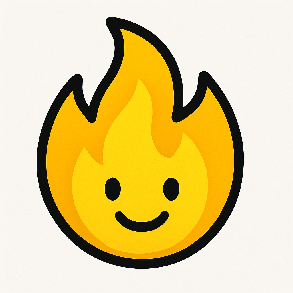yellow fire emoji emoji
