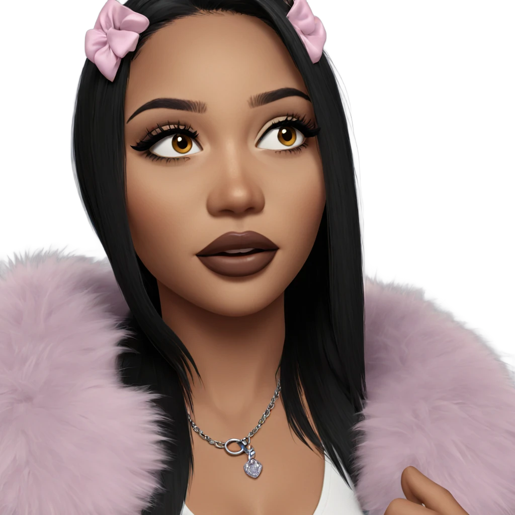 dark beauty portrait closeup emoji