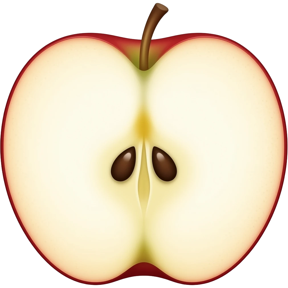Partela por la mitad emoji