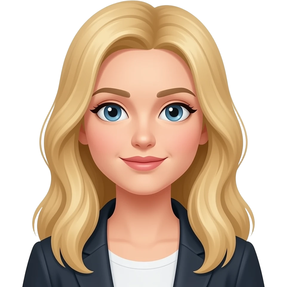 Long blonde woman emoji