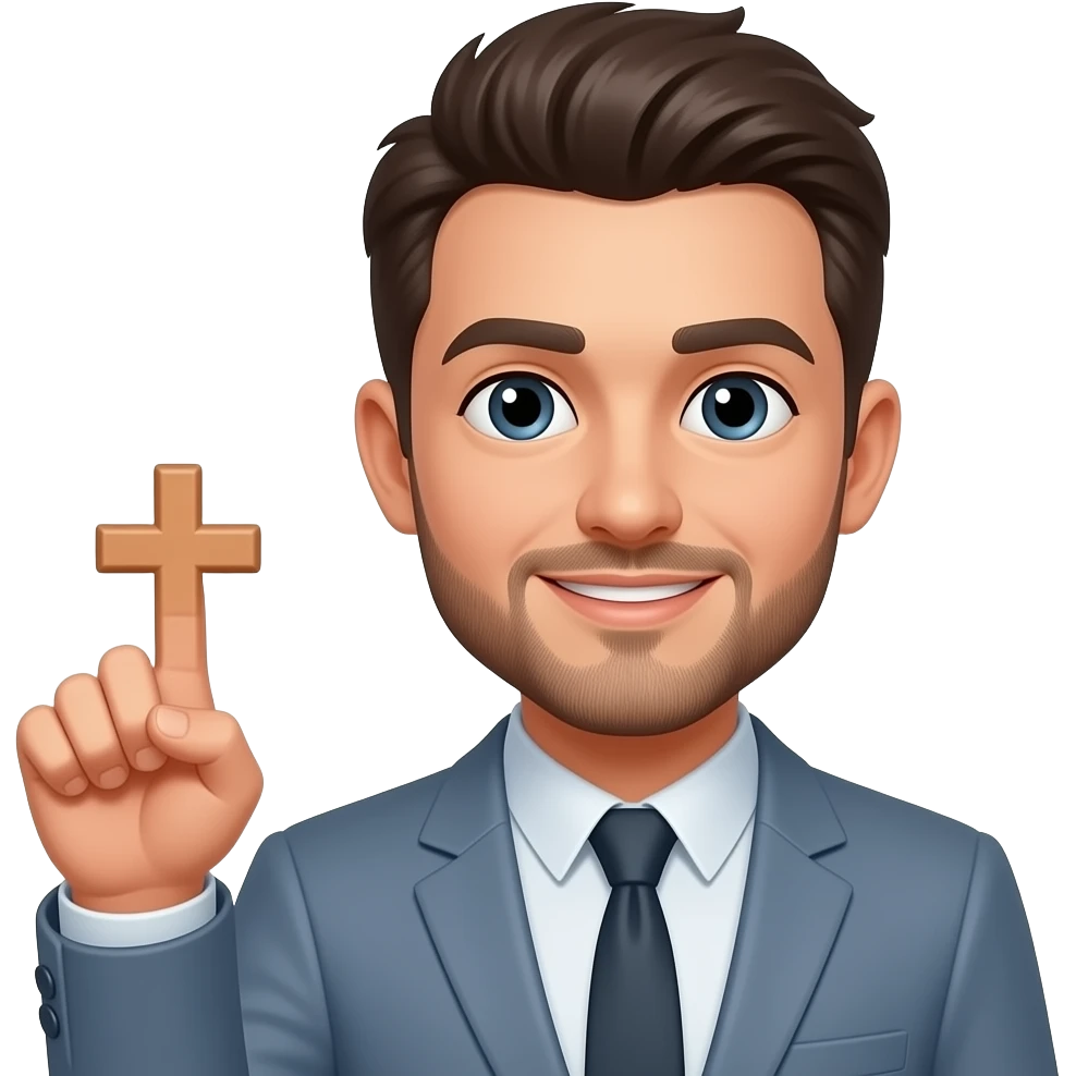 men shows cross emoji