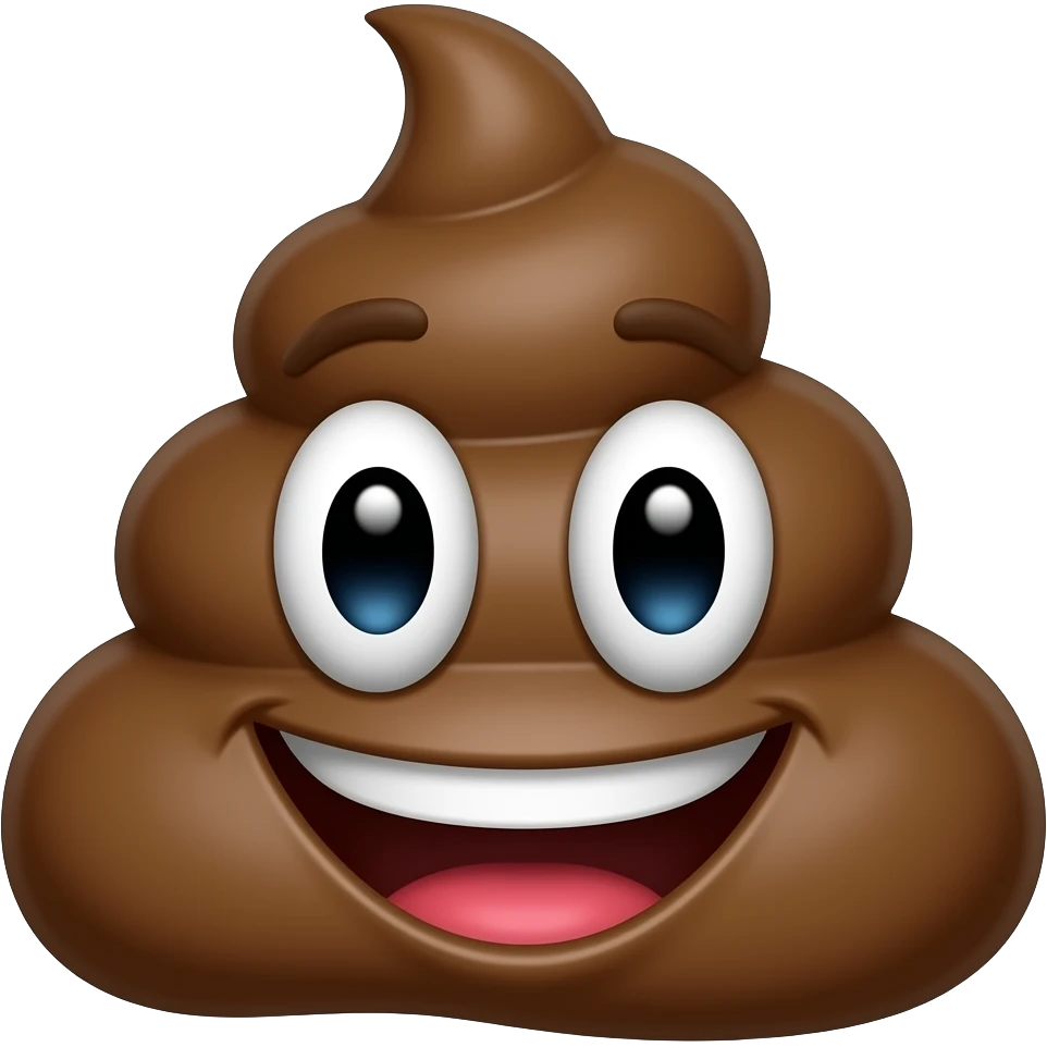 color poop smile emoji