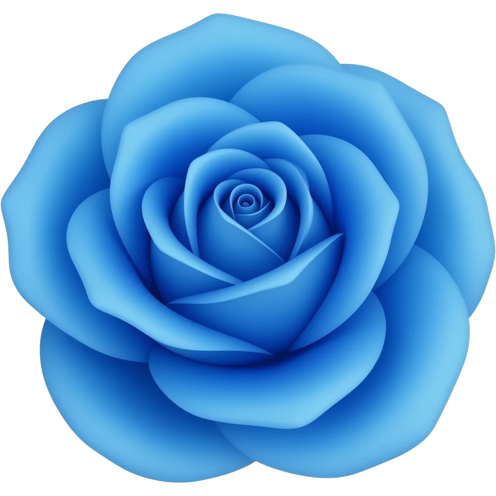 blue rose emoji