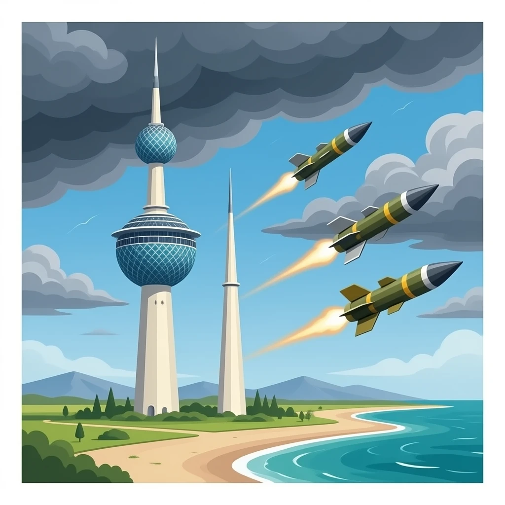 Kuwait Towers missiles coming emoji