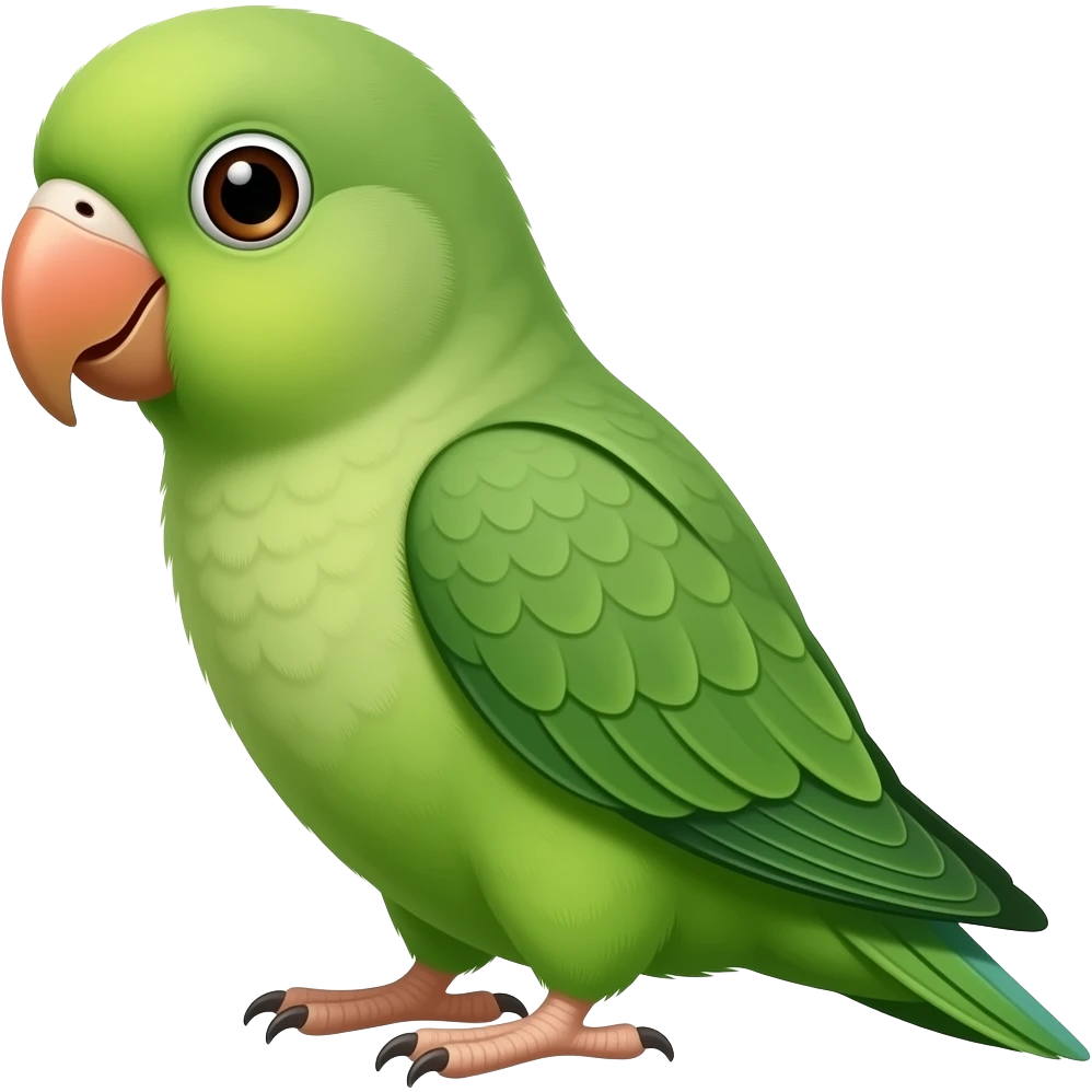 green Love bird emoji