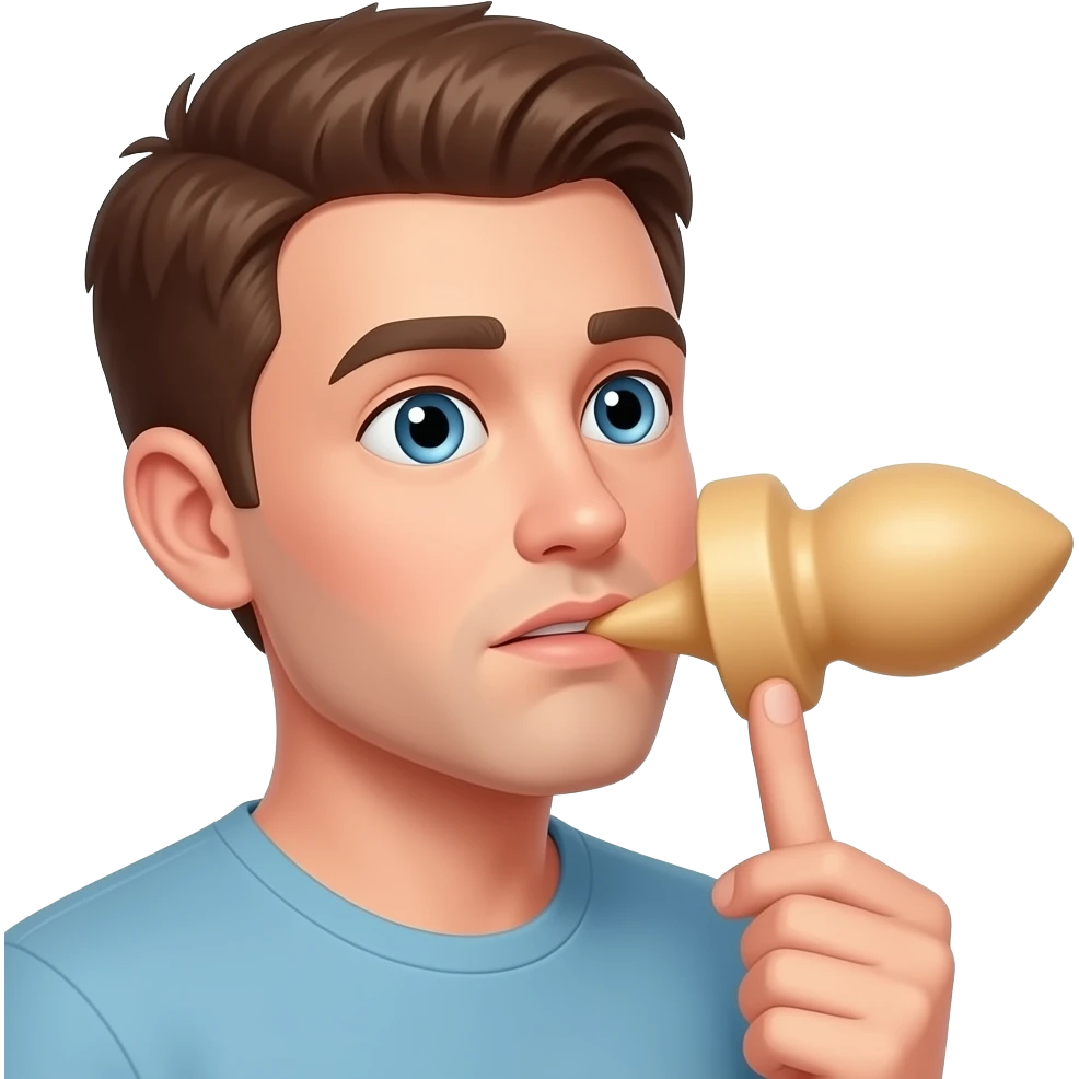 Guy geting fucked by a dildo emoji