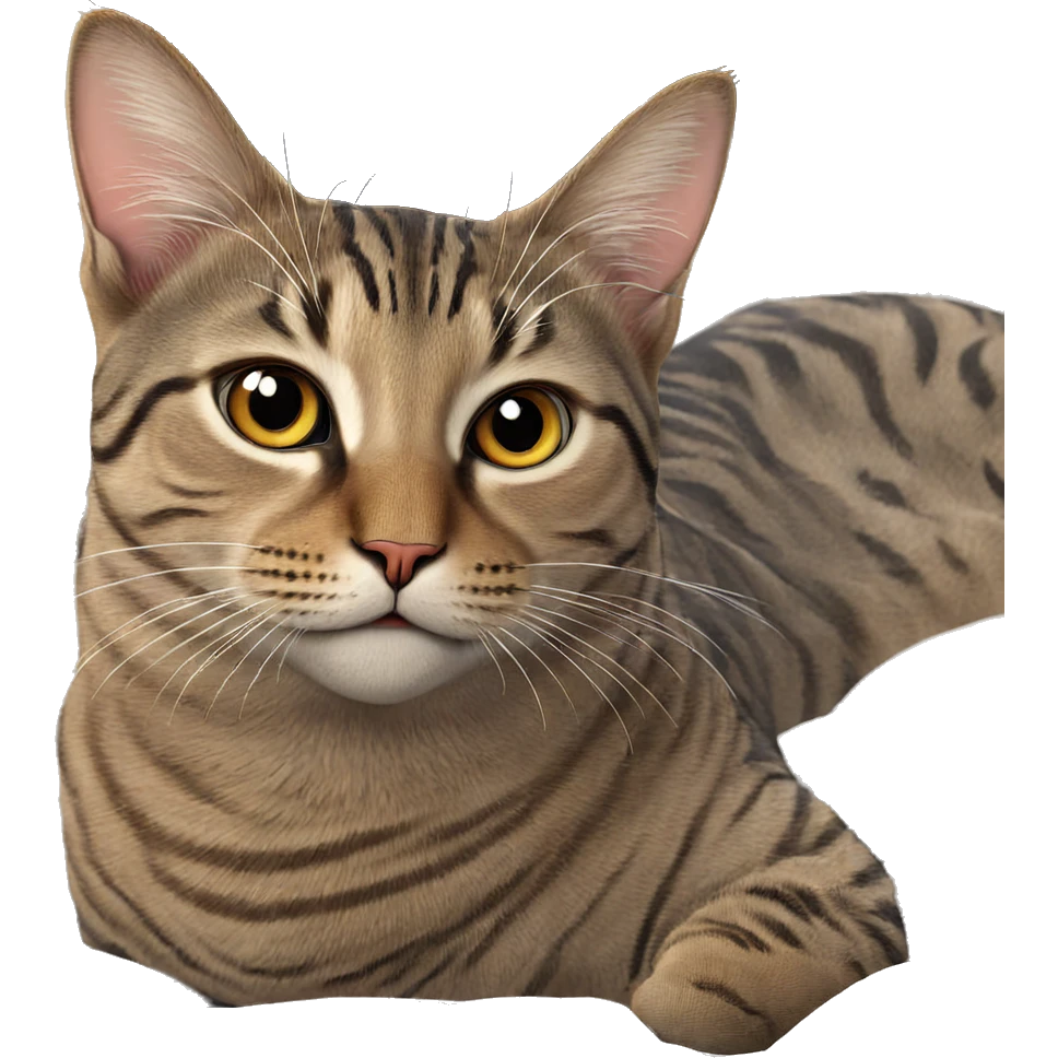 realistic cat looking at viewer emoji