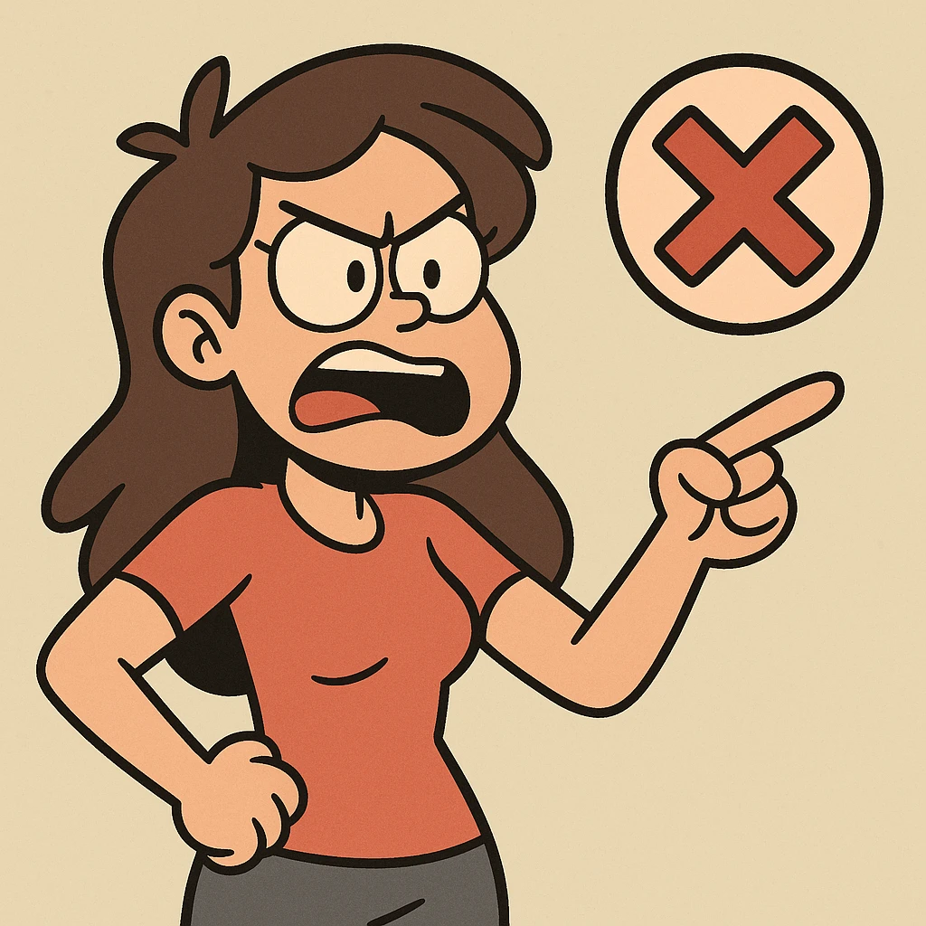 red X mark icon emoji